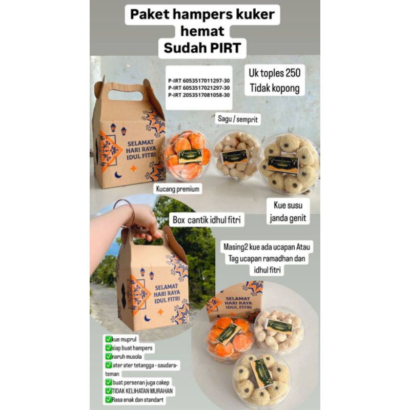 

PAKET HAMPERS BOX CANTIK ISI 3 KUE