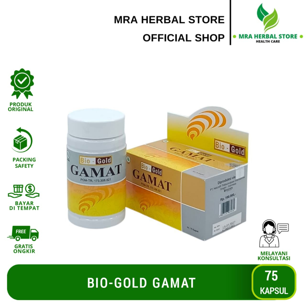 Kapsul Gamat Bio Gold 75 Kapsul | Kapsul Gamat Ekstrak Ikan Teripang | Gamat Emas Original