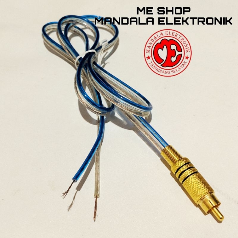 Kabel Rca male buntung / sambungan speaker