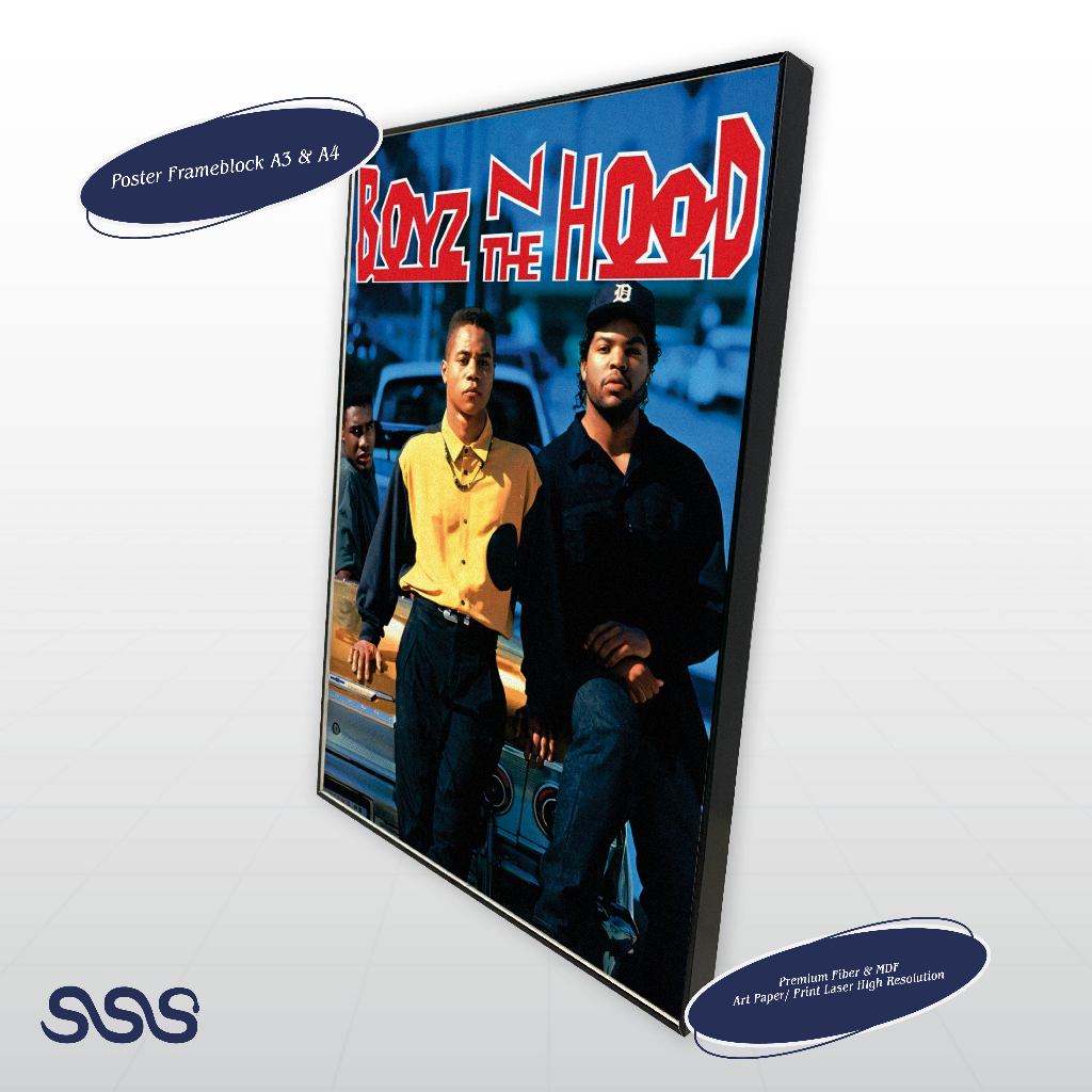 POSTER BOYZ N THE HOOD / AESTHETIC POSTER / POSTER FRAMEBLOCK