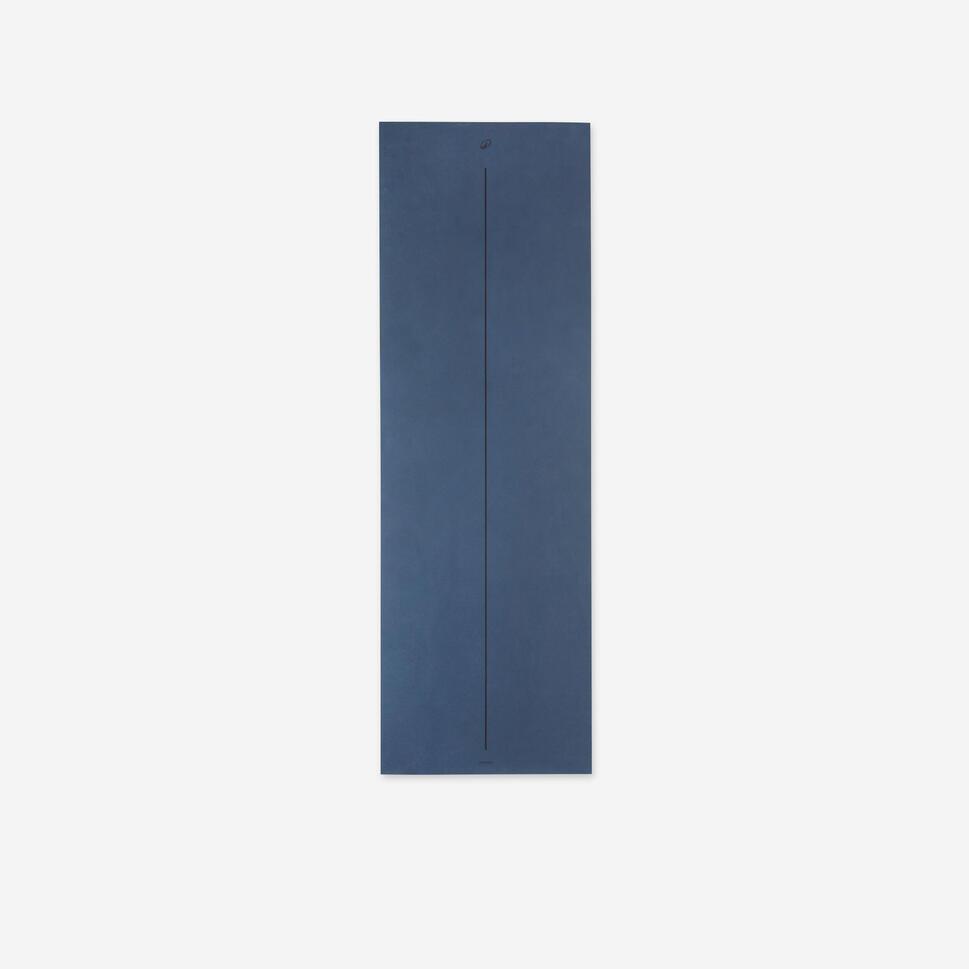 Decathlon KIMJALY Matras Yoga Pemula 180cm x 50cm x 5mm Biru Gelap - 8928284