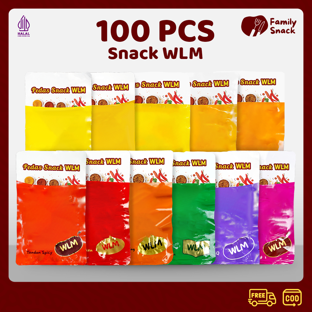 

[TERMURAH] Family Snack - [100pcs] WLM Gluten Tendon Spicy Tofu Snack China Halal Jajanan Viral