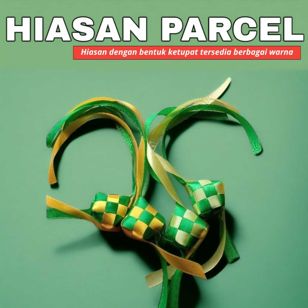 

Pita Hiasan Parcel Bentuk Ketupat Buat Lebaran | Hiasan Idul Fitri | Hiasan Pita Ketupat