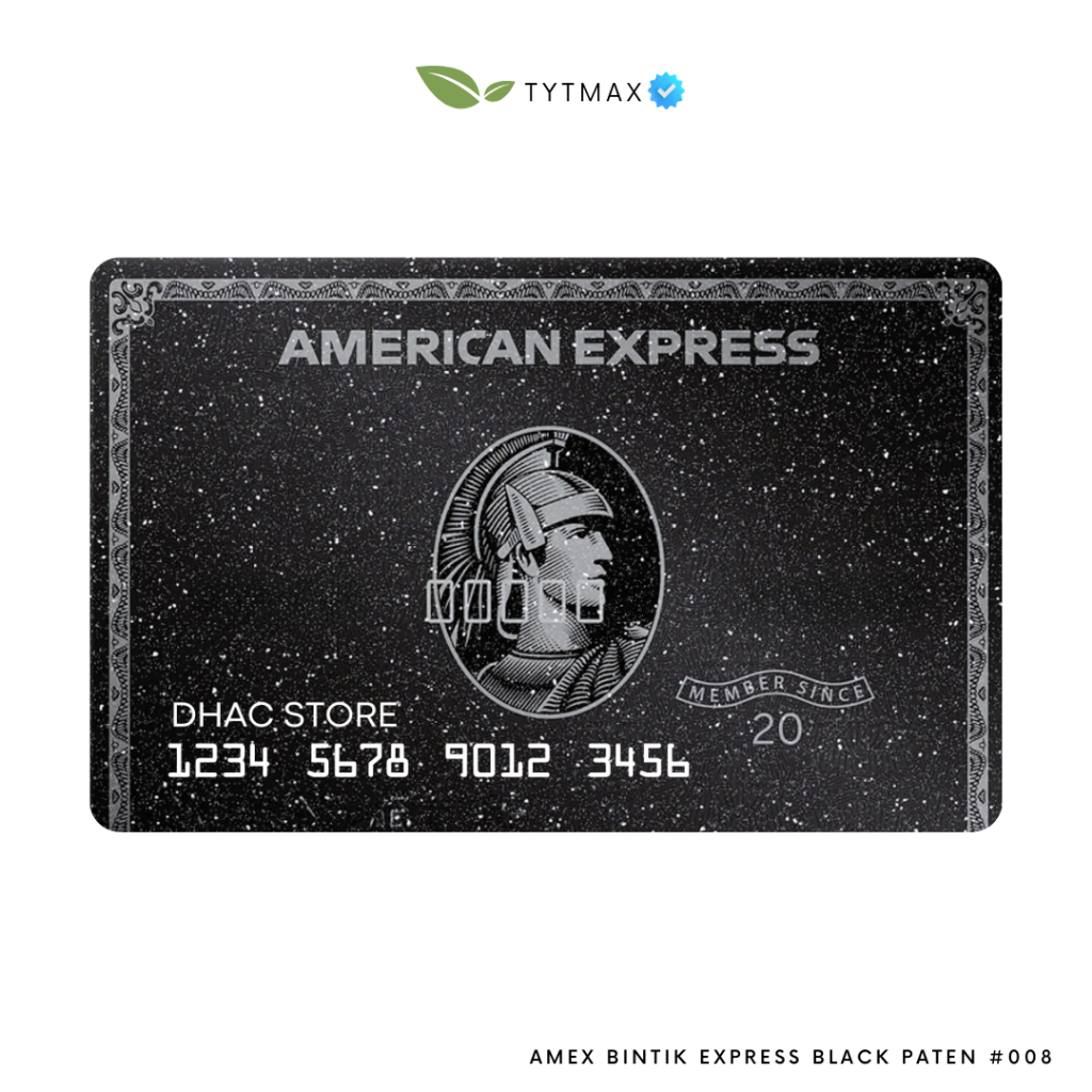 

AMEX Bintik express black paten #008 / Dummy Credit Card / Fake Premium ID Card Rp38.750