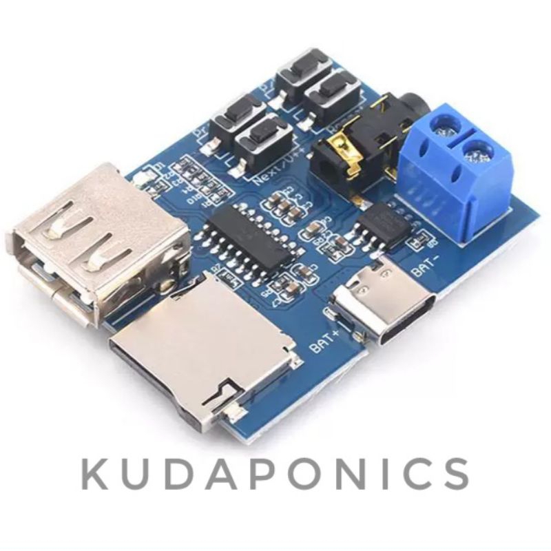 Modul MP3 Player USB Type C Micro USB Decoder Amplifier USB Flashdisk SD Card