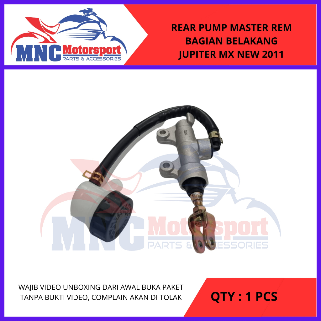 REAR PUMP MASTER REM BELAKANG JUPITER MX NEW 2011 PLUS SELANG DAN TABUNG