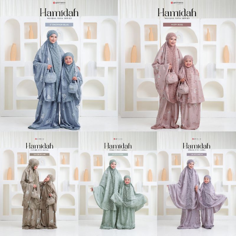 YASMEERA - MUKENA HAMIDAH / PRAYER SET RAYA / MUKENA HARI RAYA / PRAYER SET YASMEERA / MUKENA ANAK /