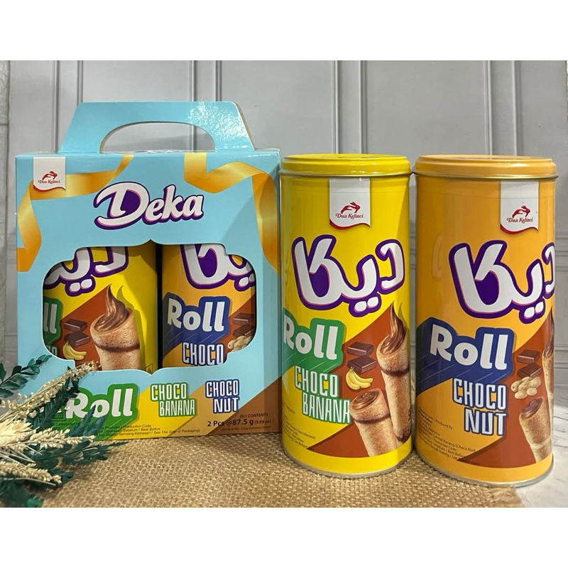 

Deka Wafer Roll Parcel Hampers paket Lebaran kaleng