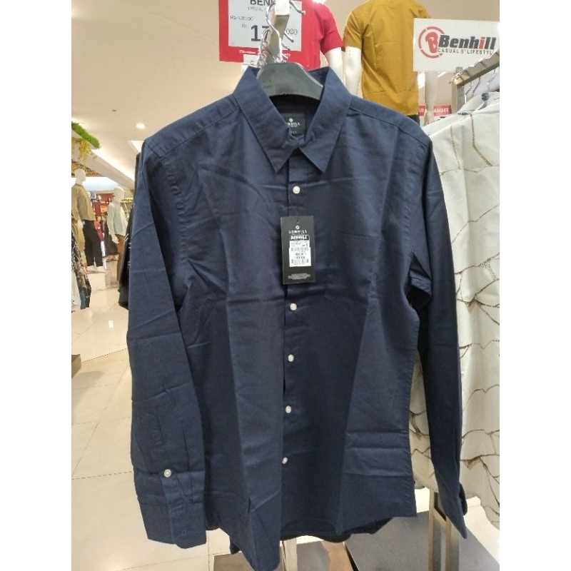 Kemeja Pria Lengan Panjang Benhill