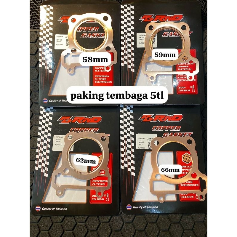 PAKING HEAD PAKING BLOK TEMBAGA MIO 5TL 58 59 62 66