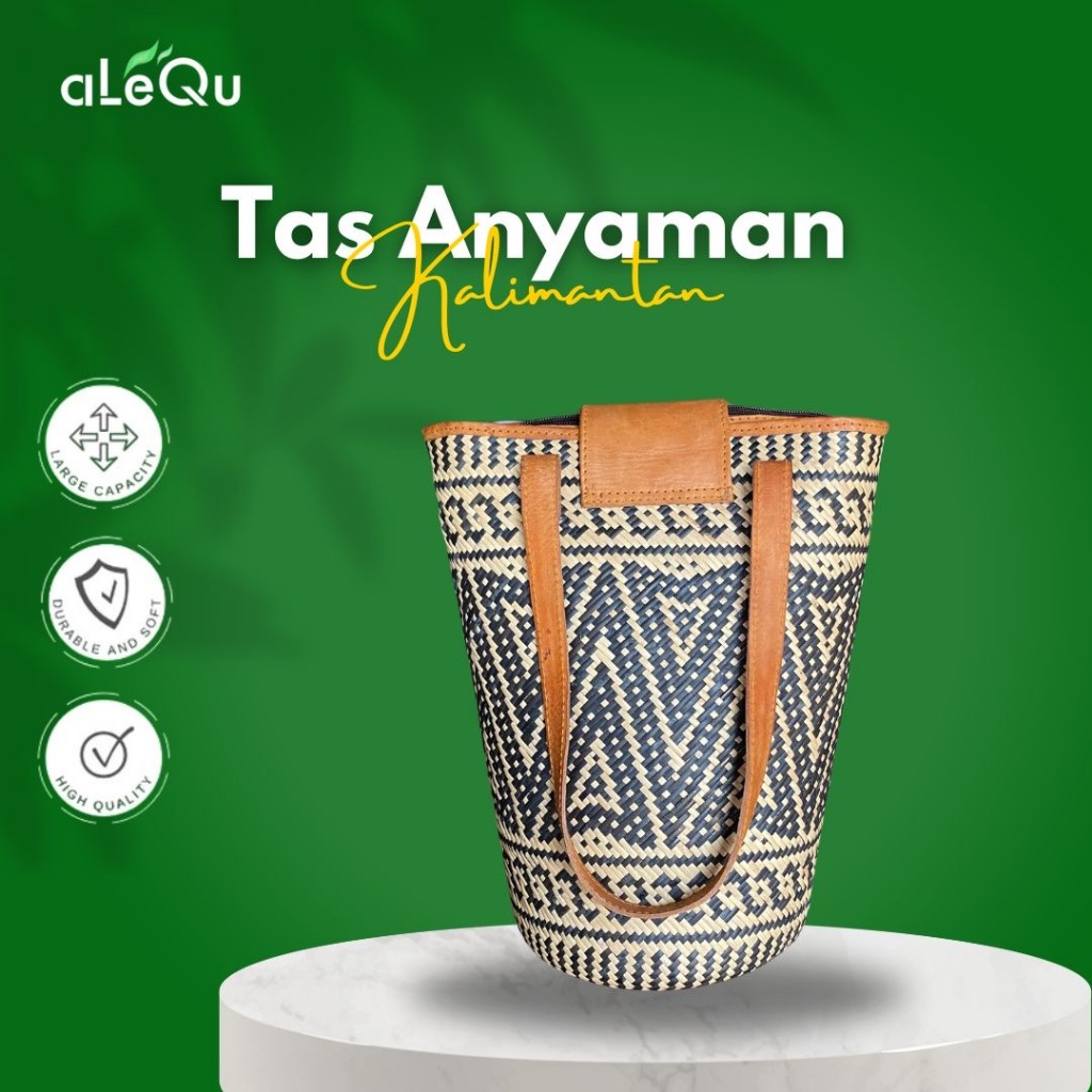 Tas Anyaman Rotan & Kulit Asli – Elegan, Multifungsi, dan Khas Kalimantan Timur