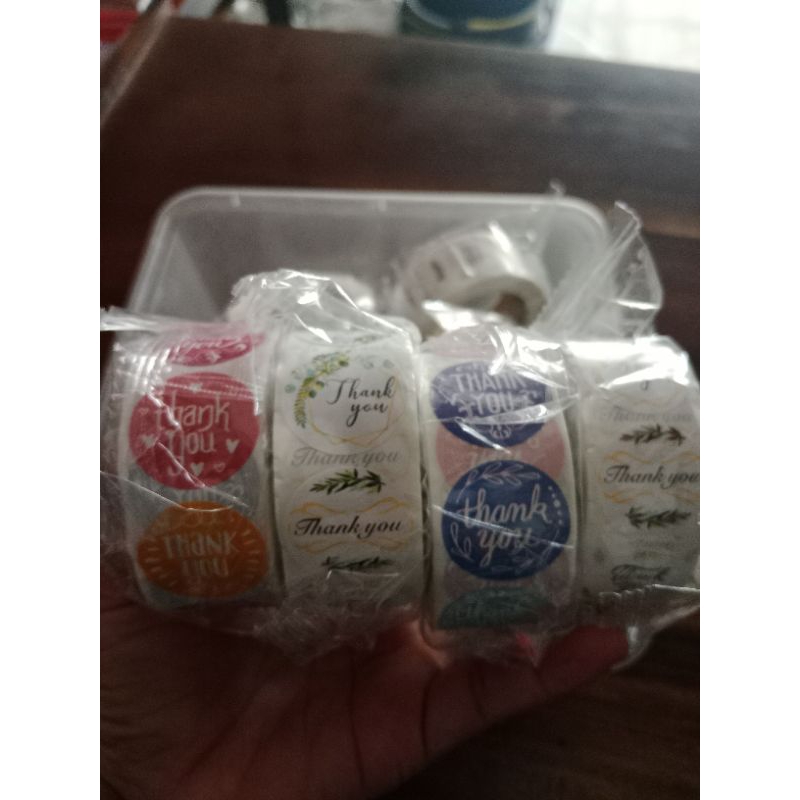 

STIKER THANK YOU ROLL 500 pcs