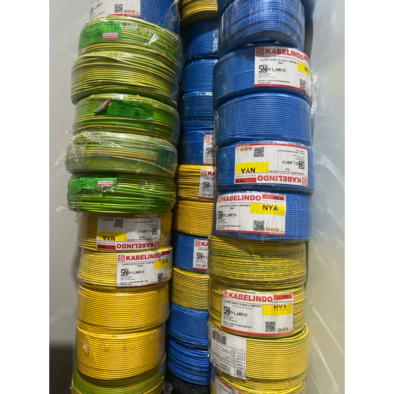 Kabelindo NYA 2.5 Tunggal 100m / Kabel NYA 2.5 mm Lindo Kabelindo / NYA 2,5mm / Nya 2.5mm Lindo