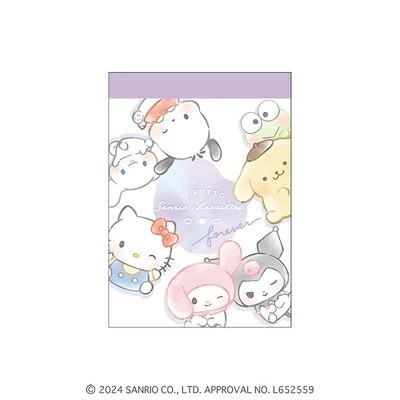 

Mini Memo Pad Sanrio My Melody Kuromi Pochacco Happy Together Yurutto Note Kecil Limited Edition
