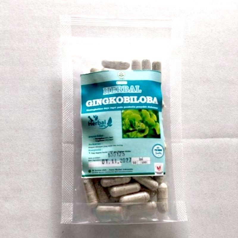 Herbal Ginkgo Biloba isi 100 KAPSUL