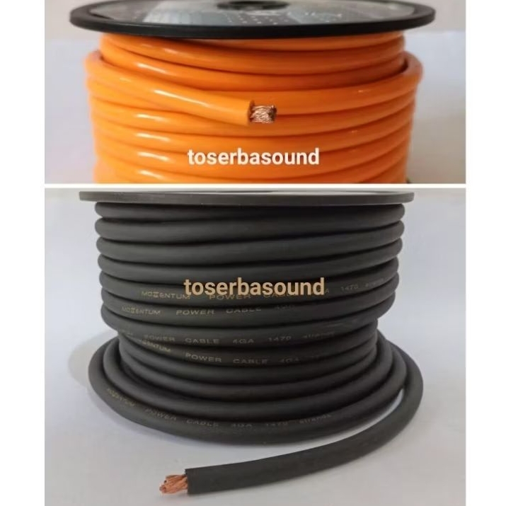 Kabel 4awg Momentum Setrum Power Aki Ground 4 AWG audio mobil Jual Meteran