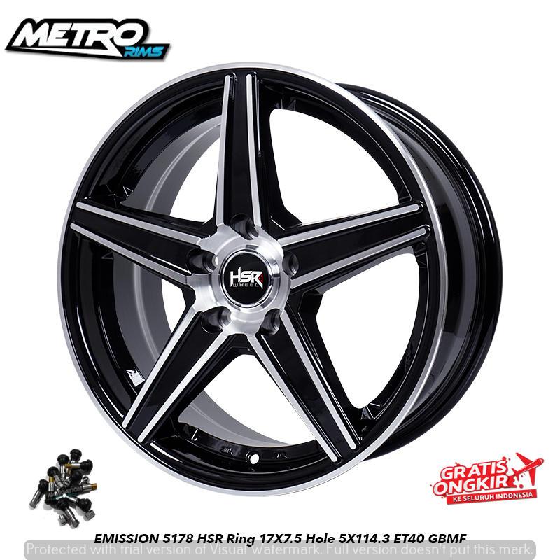 velg racing model sporty mobil honda mobilio freed jazz rs city HB ring 17 pelek hsr emission r17x75