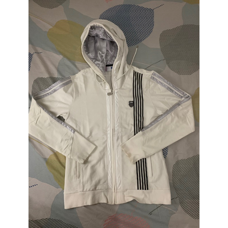 HOODIE BRAND K SWISS WARNA PUTIH