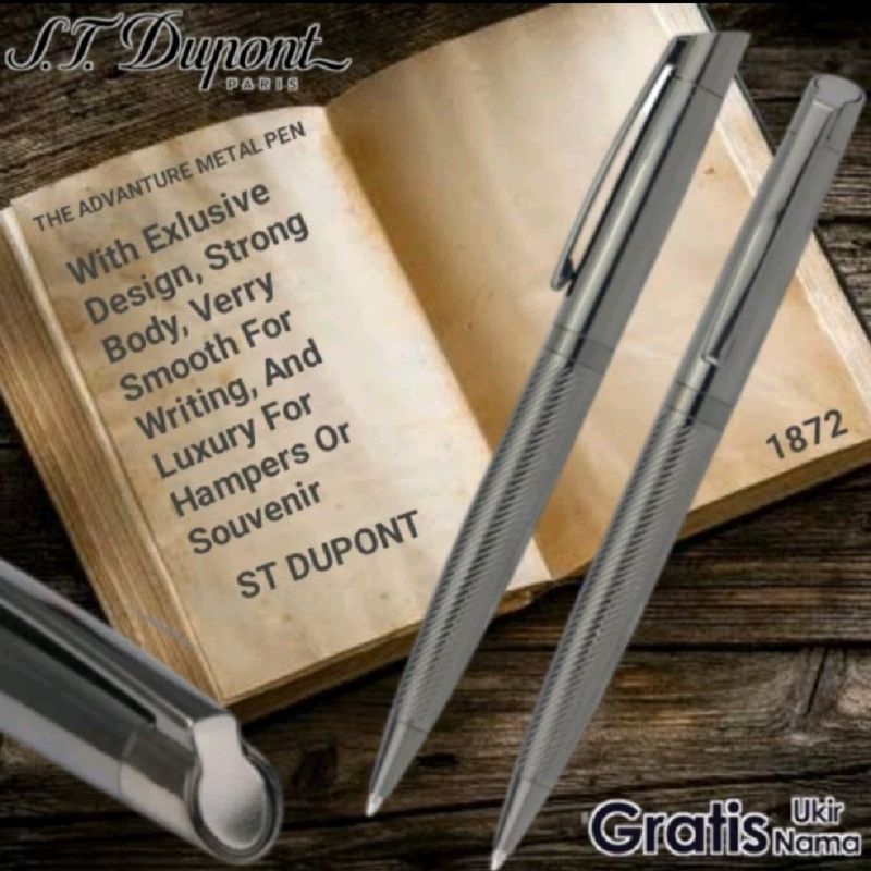 

Exlusive Pulpen Ballpoint Mewah St Dupont Gratis Grafir Nama Dan Box Exlusive