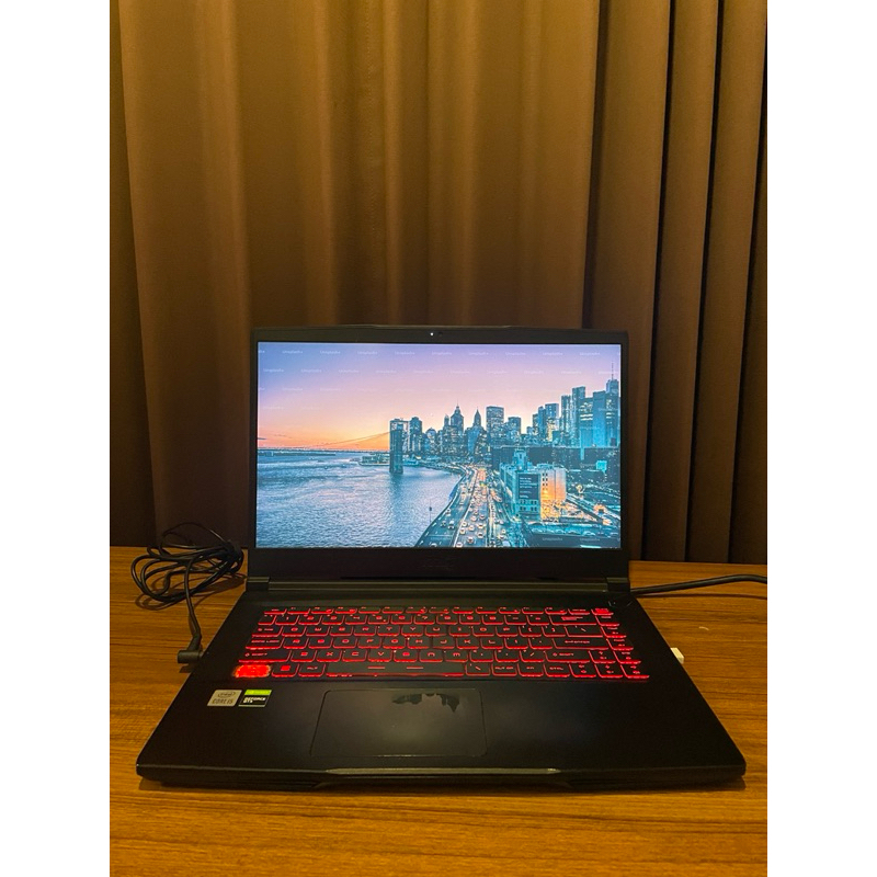 Laptop Gaming MSI GF 63 Thin 10 SC Core i5-10500H 8GB SSD 512 GB second preloved bekas