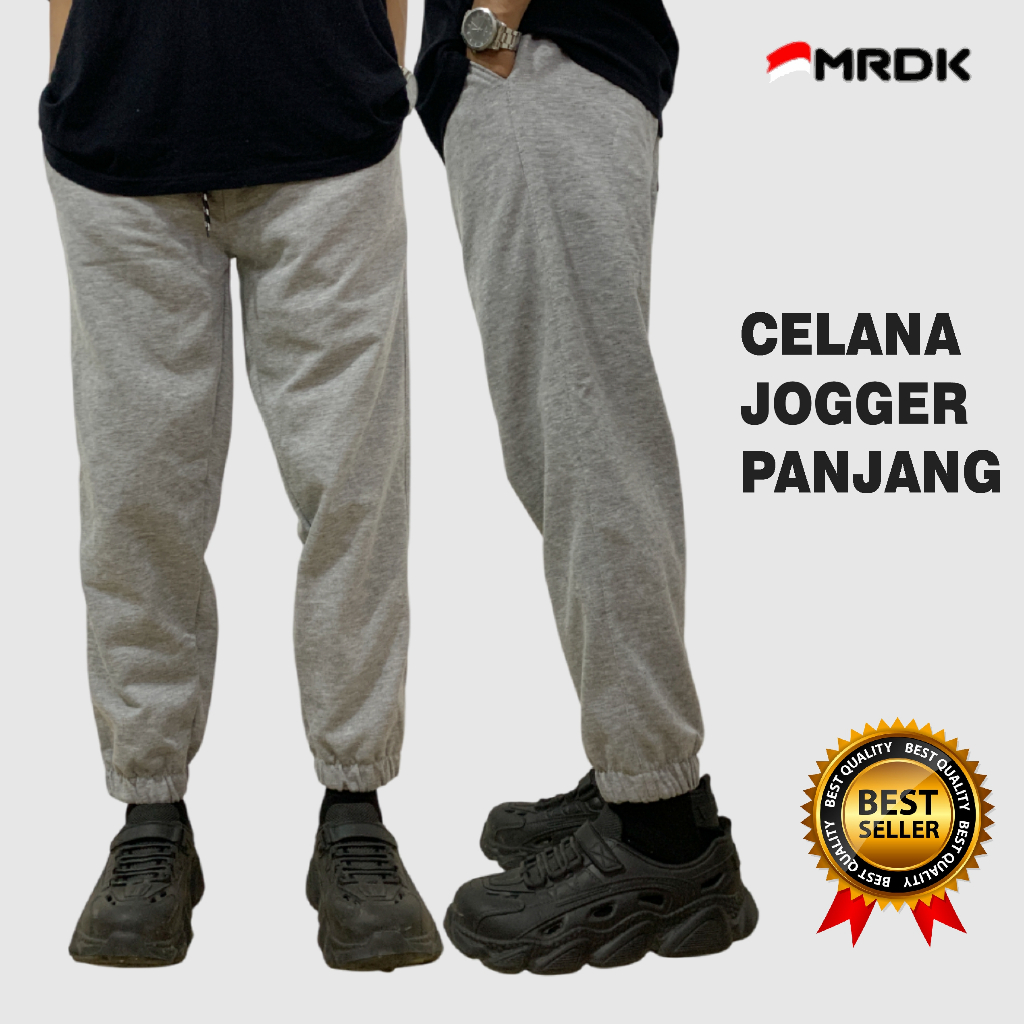 MRDK - Celana Panjang Jogger Pants Unisex Pria Wanita Trendy Korean Style Ukuran Jumbo