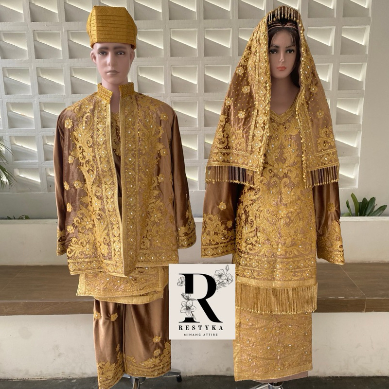 BAJU PENGANTIN MINANG / BAJU KOTO GADANG SEPASANG