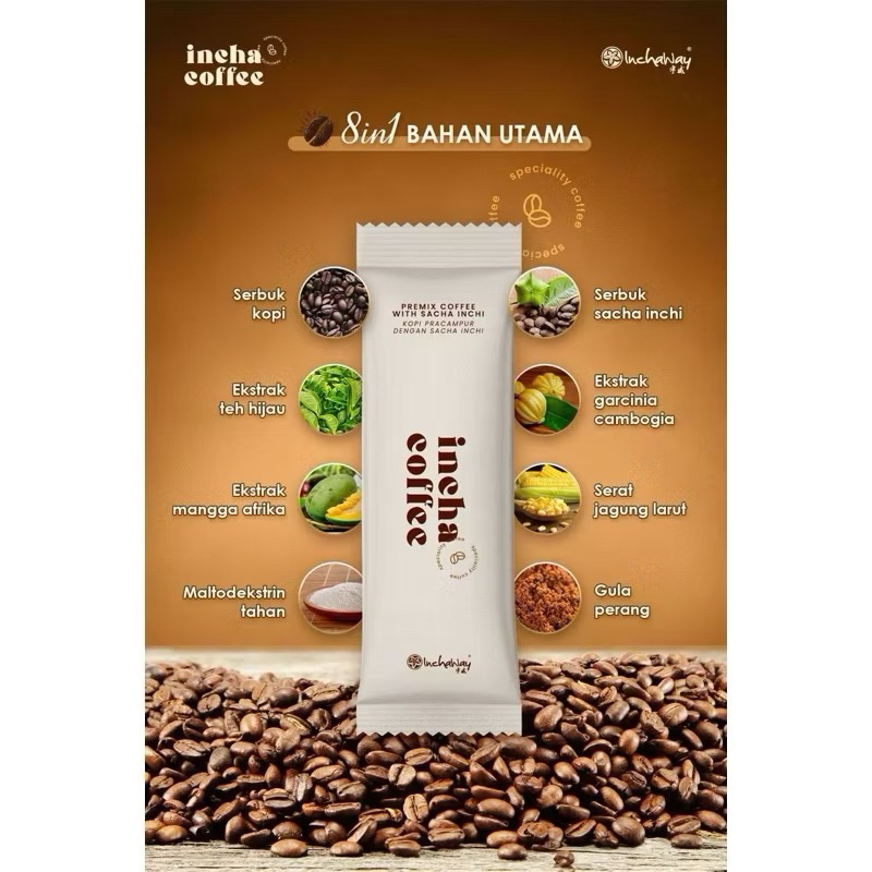 

inchaway incha coffee / instant coffee isi 20 sachets 500gr