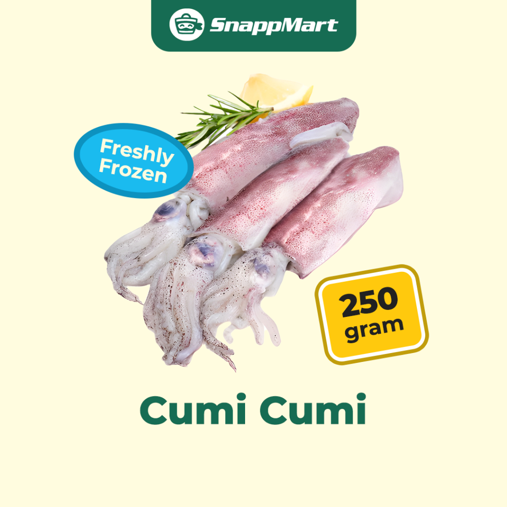 

Cumi Cumi Sotong Squid Frozen (250 gram) - INSTANT / SAMEDAY - Seafood