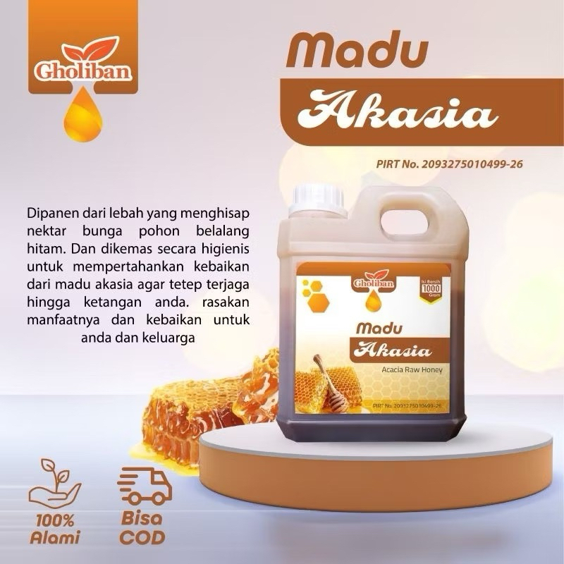 

Madu Murni Akasia Gholiban 1 Kg