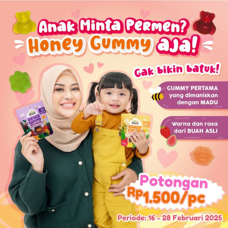 

Alamii Honey Gummy 40G BPOM & Halal-certified