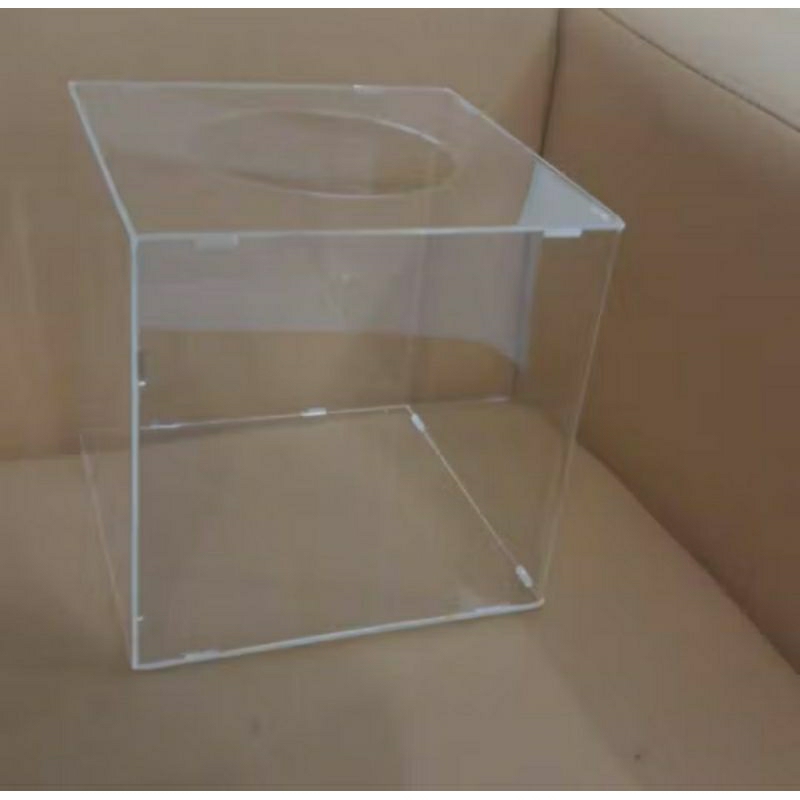 

box akrilik ukuran 30x30x20 (PxTxL)