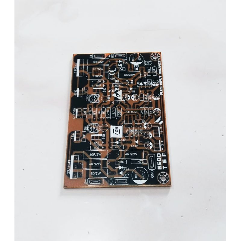 PCB Driver Power Amplifier APEX B500 TEF Input Balance Pertinak