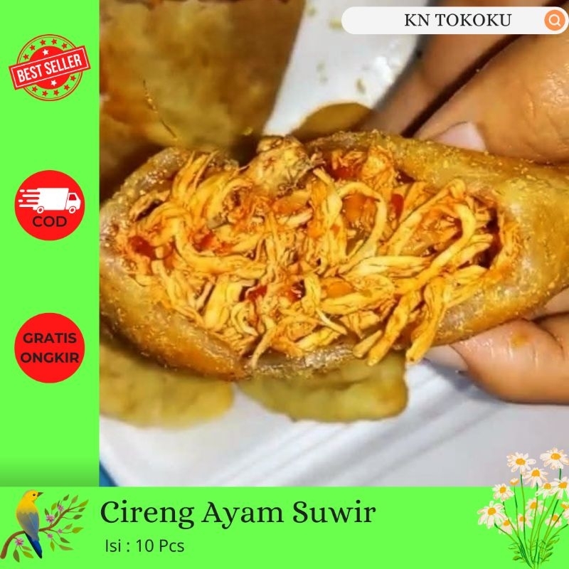 

10 Biji Cireng Ayam Suwir | Cireng Isi Ayam Pedas | Cireng Ayam Lezat