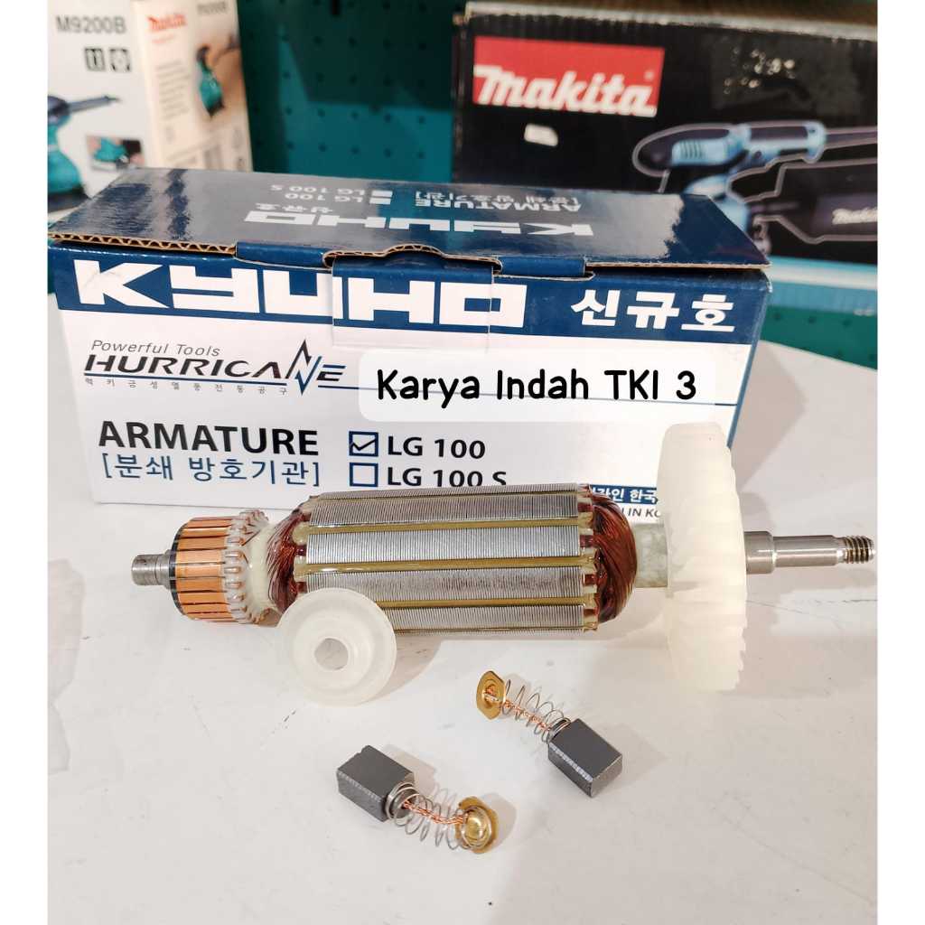 Armature Angle Grinder LG100 Nlg Kyuho LG 100 Angker Mesin Gerinda Hurricane