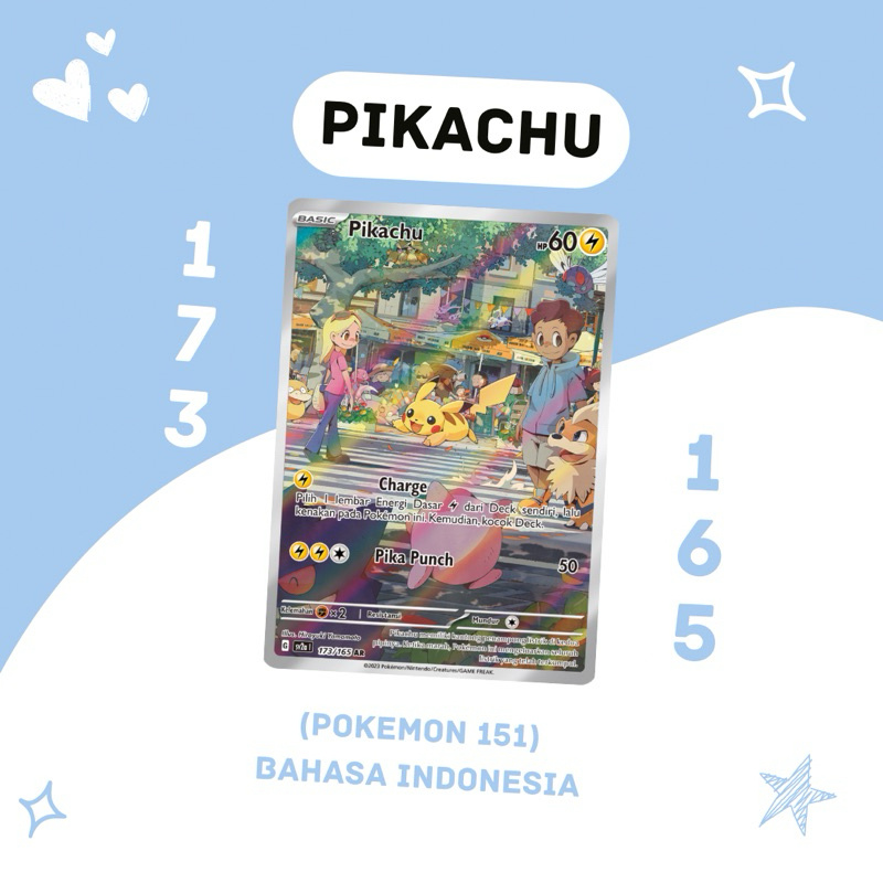 Pikachu AR SV2A 173/165 Pokemon TCG Indonesia