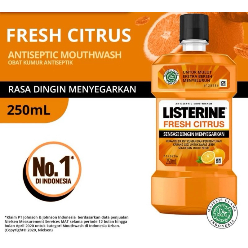 LISTERINE FRESH CITRUS 250 ML