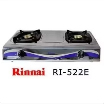 Kompor Rinnai 2 tungku Stenlis | 522 E