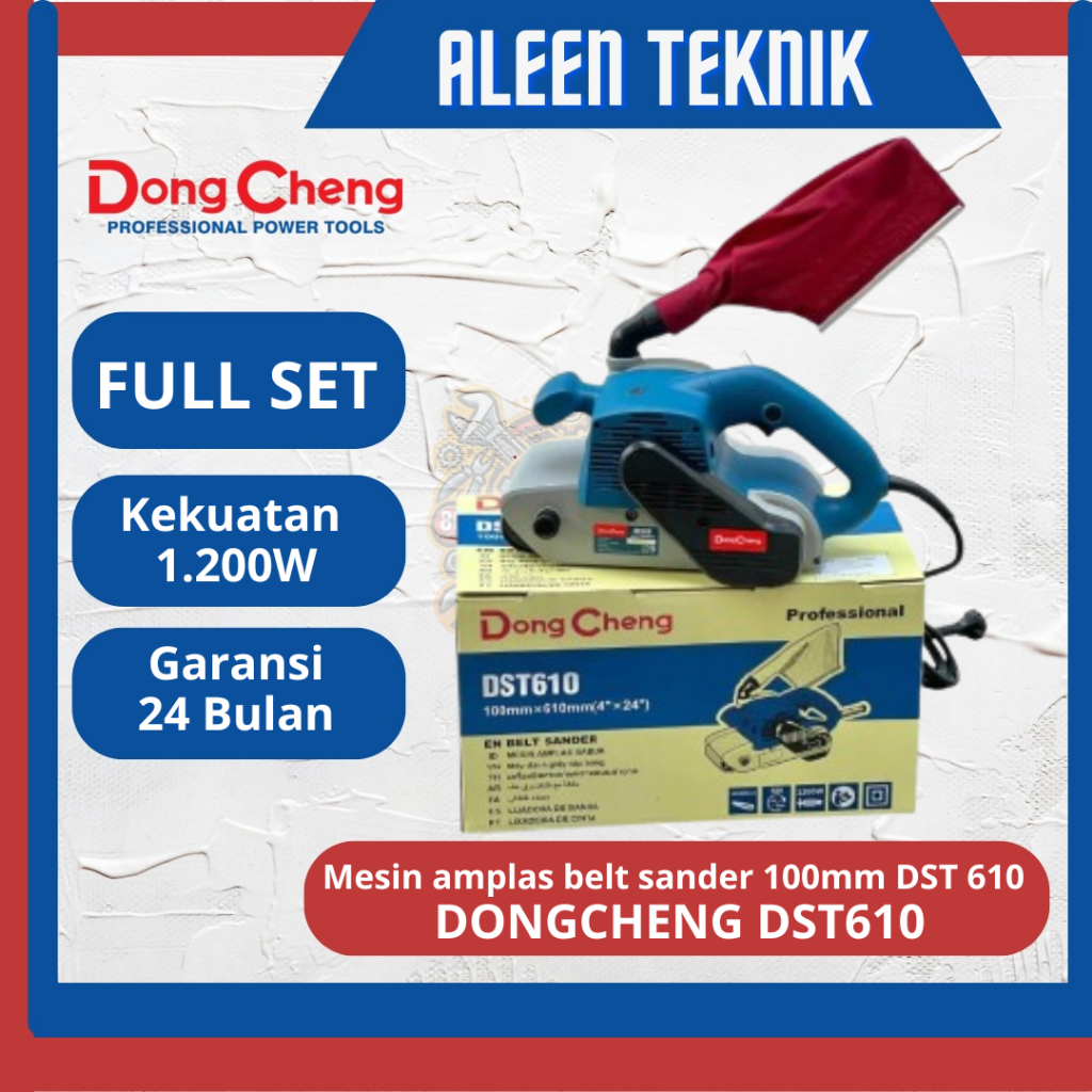 Mesin Amplas Tank DONGCHENG DST610 Belt Sander 100mm Dong Cheng DST 610