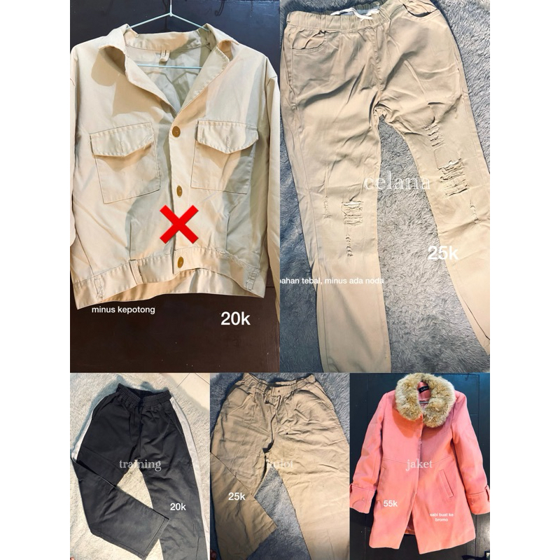 PRELOVED THRIFT | jaket | training | celana