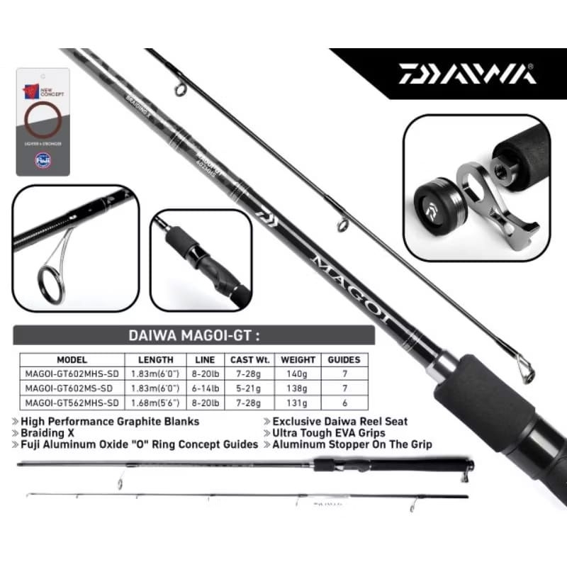 Joran Daiwa MAGOI GT 602MS 602MHS FREE PACKING