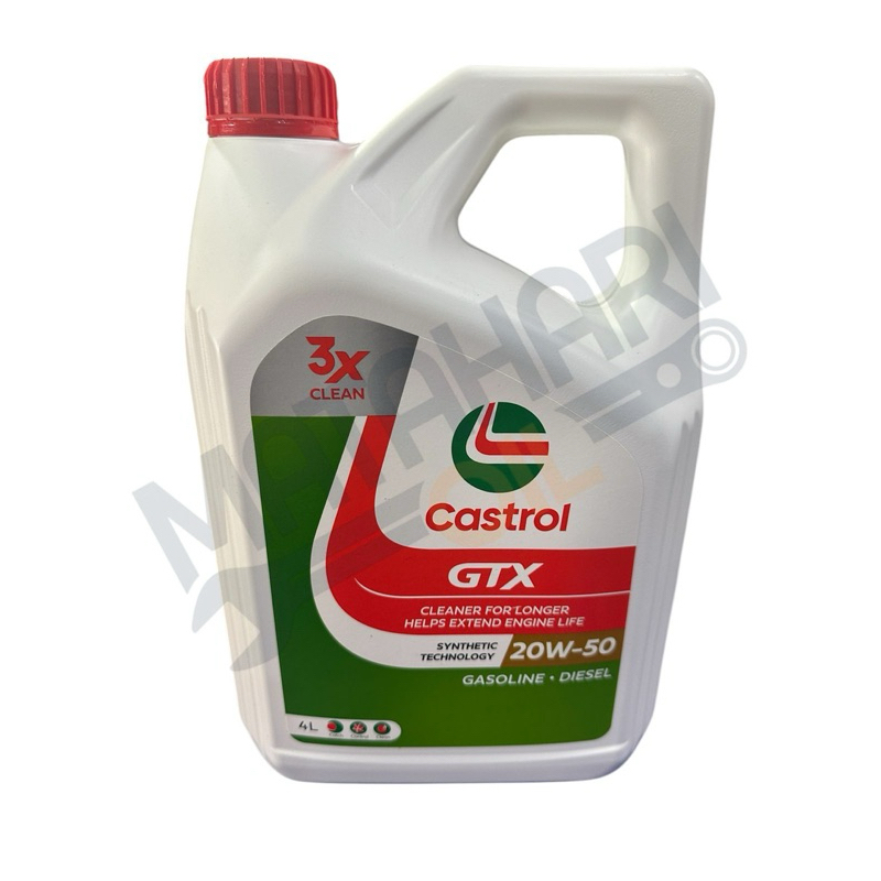CASTROL GTX / 20W-50 / OLI MESIN-OLI DIESEL / 4L / 1L