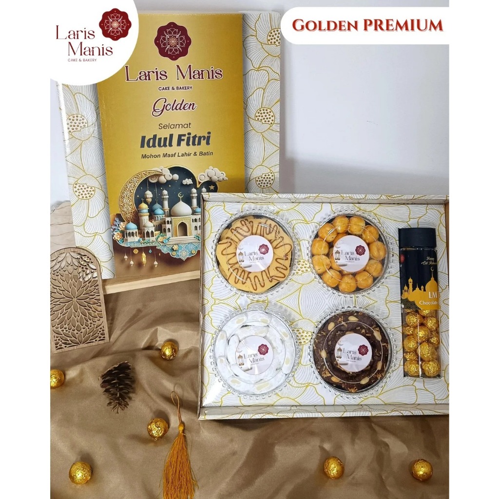 

Paket Cookies Lebaran Laris Manis Golden Premium