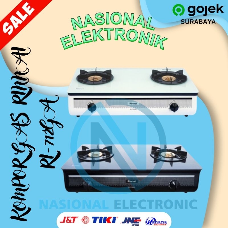KOMPOR GAS RINNAI RI-712GA/KOMPOR GAS 2 TUNGKU RINNAI RI 712GA/KOMPOR GAS PORTABLE RI712GA/KOMPOR PO