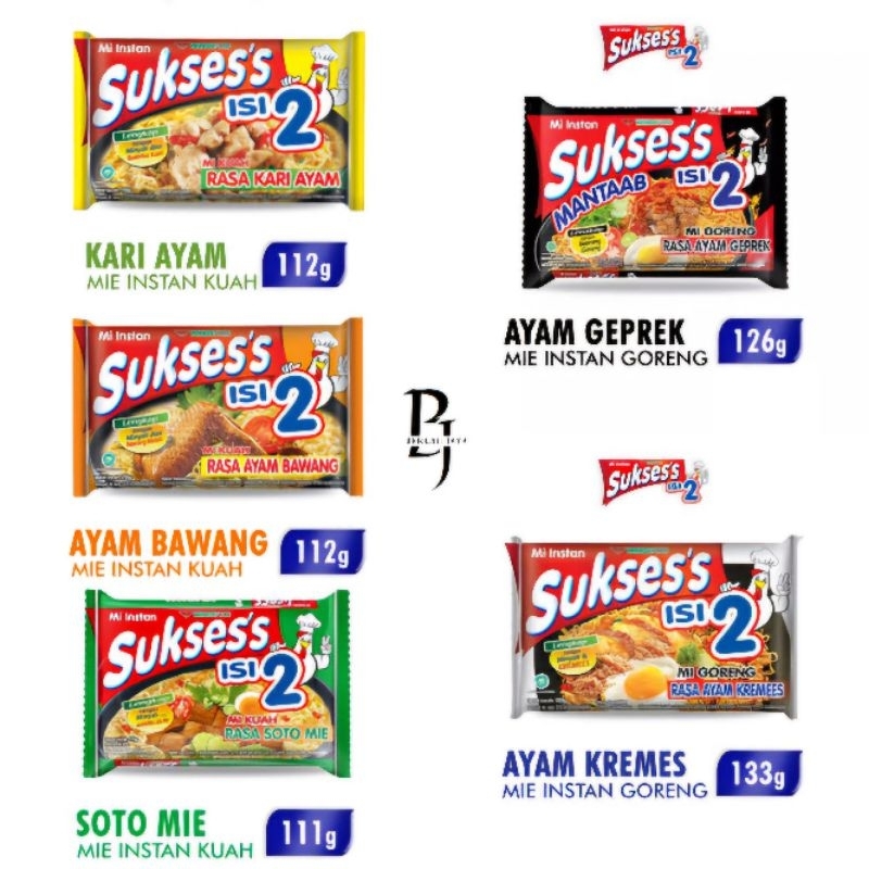 

MIE INSTANT SUKSESS ISI 2 BUNDLING X 4 PCS