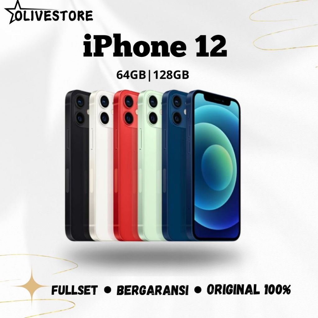 IPHONE 12 SECOND ORIGINAL BERGARANSI IP 12 MURAH 64/128GB