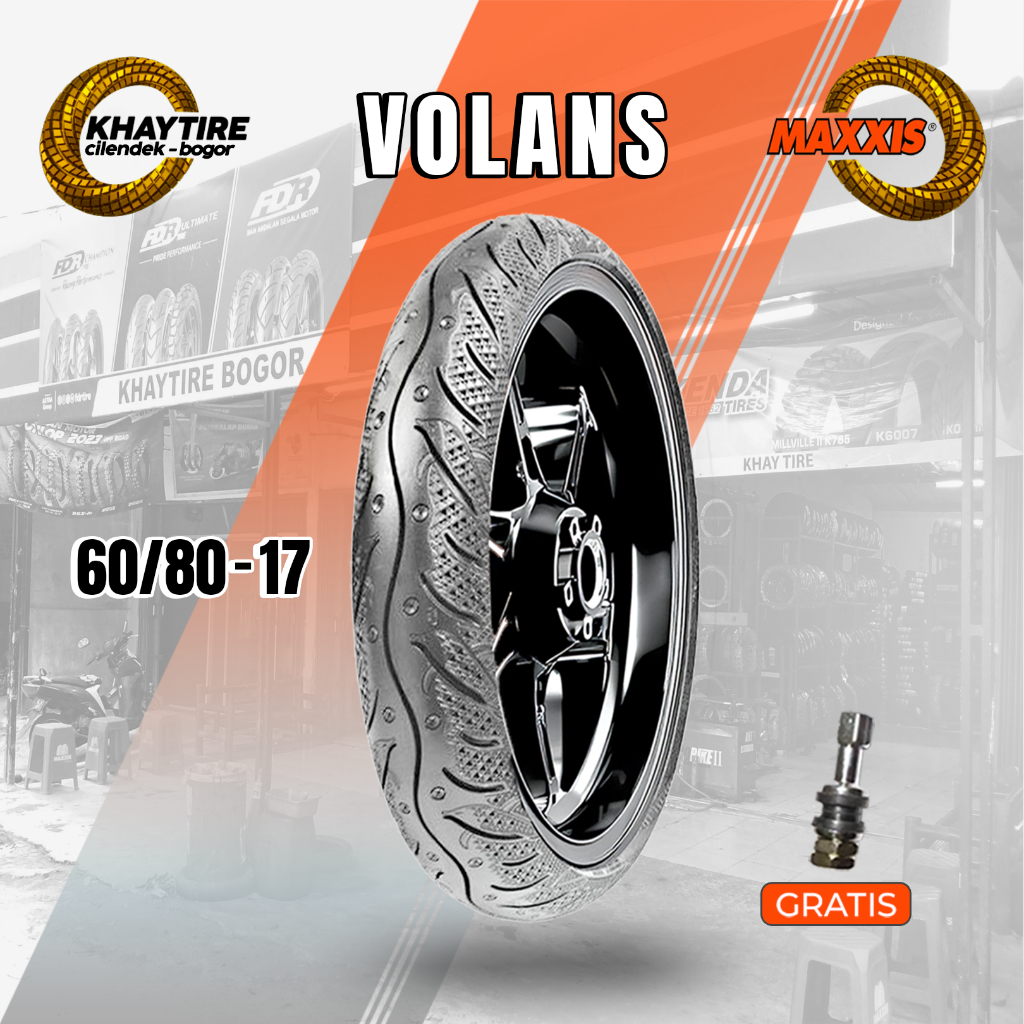Sepasang/Satuan Ban Motor Bebek MAXXIS VOLANS Ring 17 Tubeless