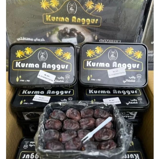 

Kurma Anggur Mutu Terbaik Pack Jual Per 1 BOK Karton