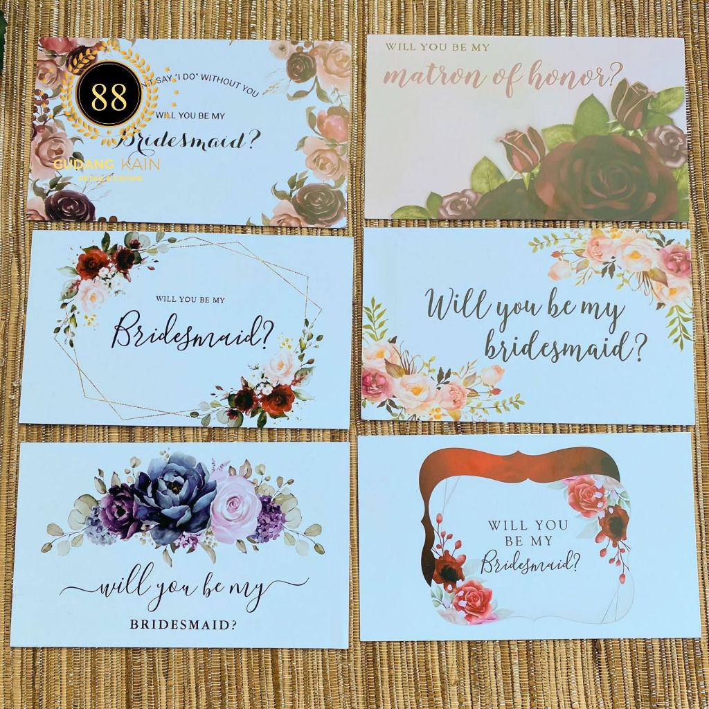 [ Bridesmaid Card ] Kartu Bridesmaid Ready Stock