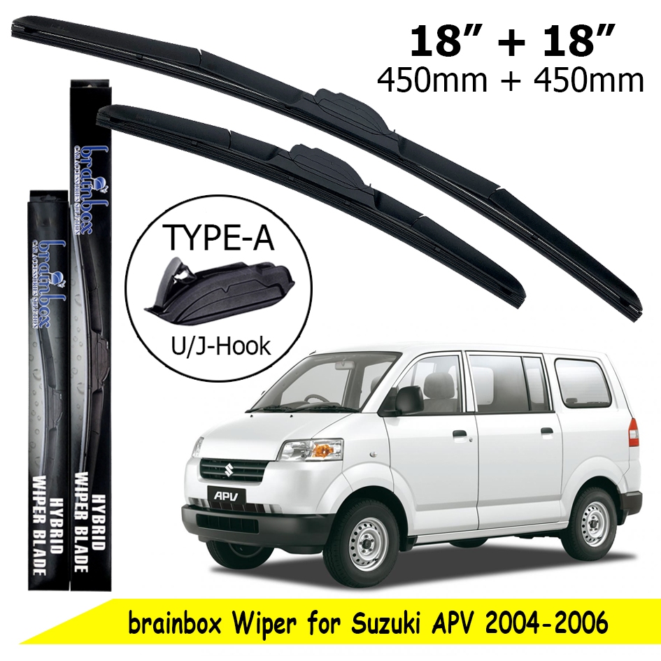 Brainbox Hybrid Wiper Mobil Suzuki APV Wiper Blade Wiper Kaca Mobil Windshield