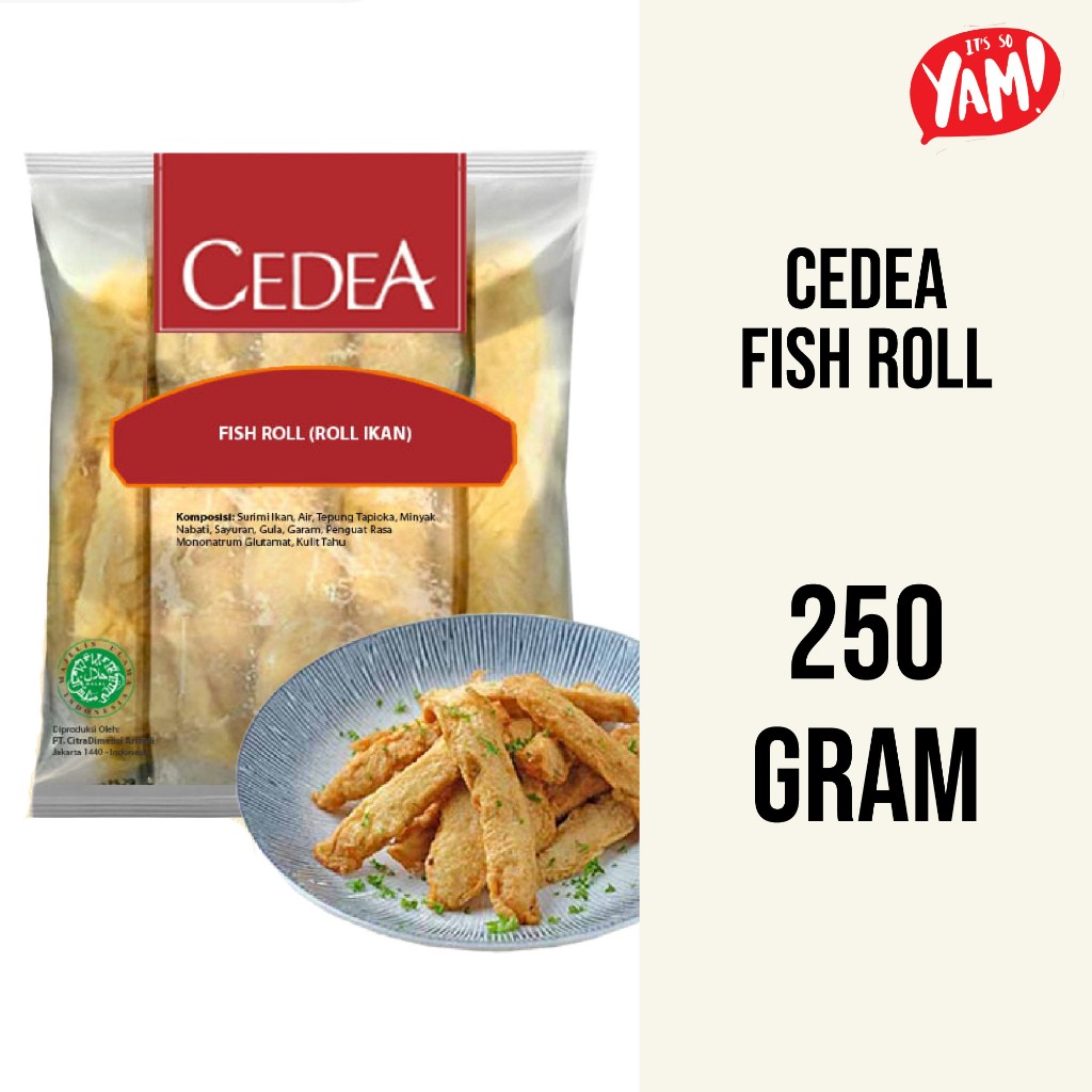 

CEDEA FISH ROLL 250 GRAM OTAK-OTAK CEMILAN OLAHAN IKAN BEKU